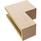 Ekena Millwork 4"W x 8"D x 12"H Classic Chapel Hill Rough Cedar Woodgrain TimberThane Corbel, Primed Tan CORUR04X08X12CHPRCPR - alternate 2